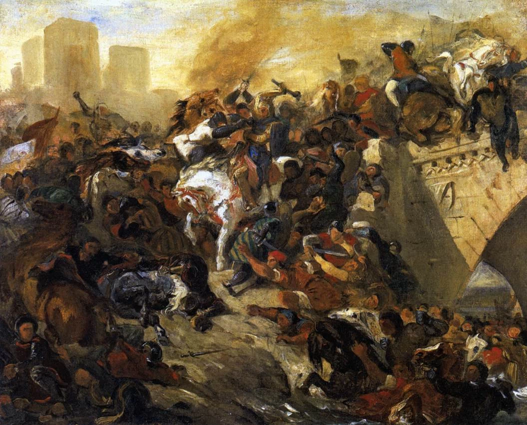La battaglia di Taillebourg, bozzetto - Museo del Louvre, Parigi